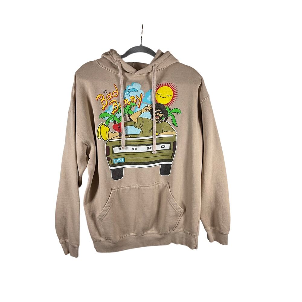 Bad Bunny Hoodie Sweatshirt Men's Large